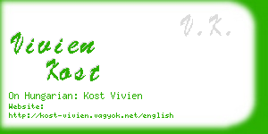 vivien kost business card